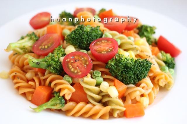 时蔬三色通心粉的做法