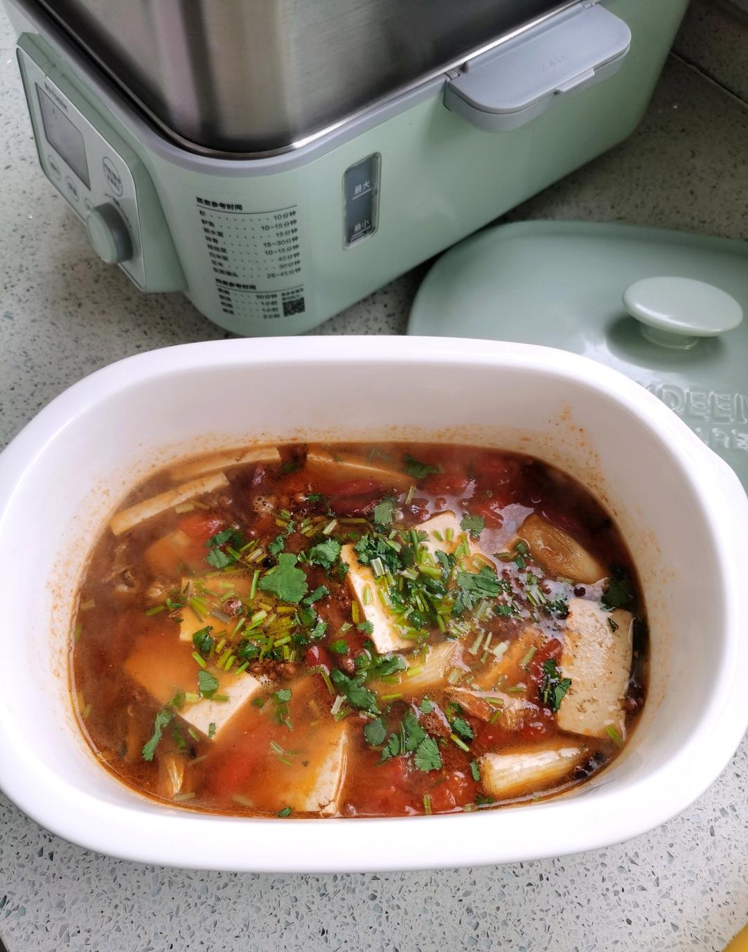 番茄豆腐炖小黄鱼【2月北鼎蒸炖锅食谱】