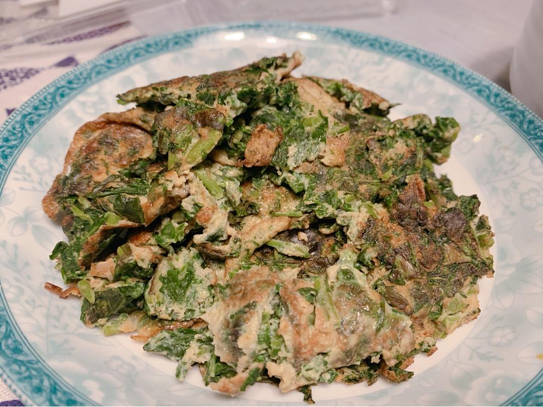 枸杞叶炒蛋（七头一脑系列一）