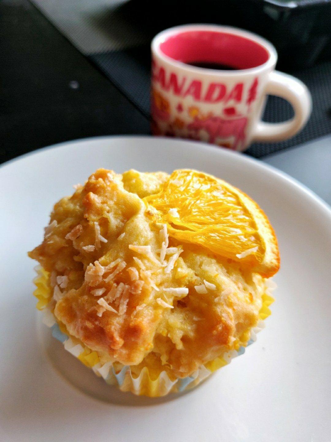 香橙朗姆酒椰丝麦芬 orange rum coconut shred muffin