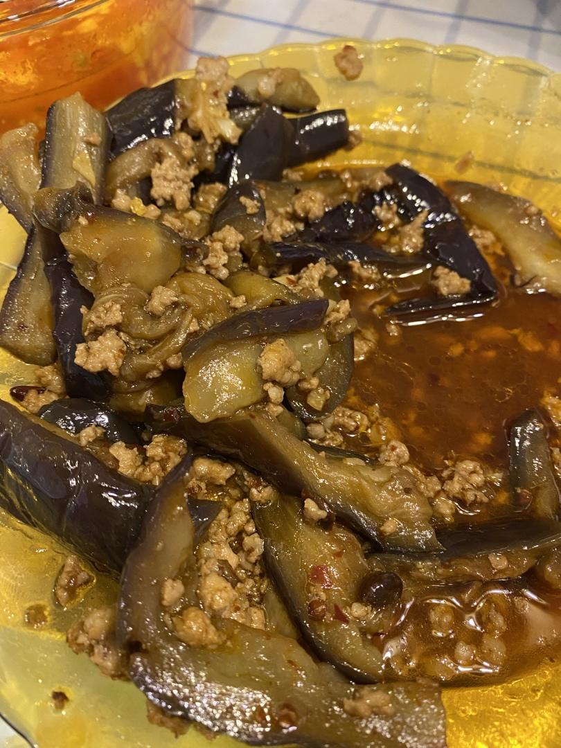 红烧肉沫茄子