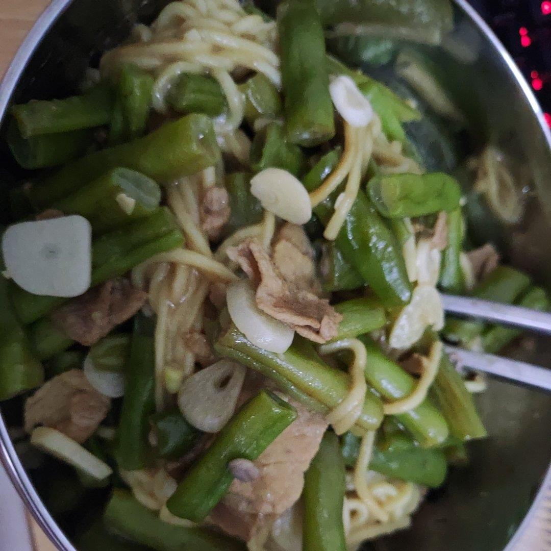 地道老北京扁豆焖面 豆角焖面 太好吃小心吃撑哦