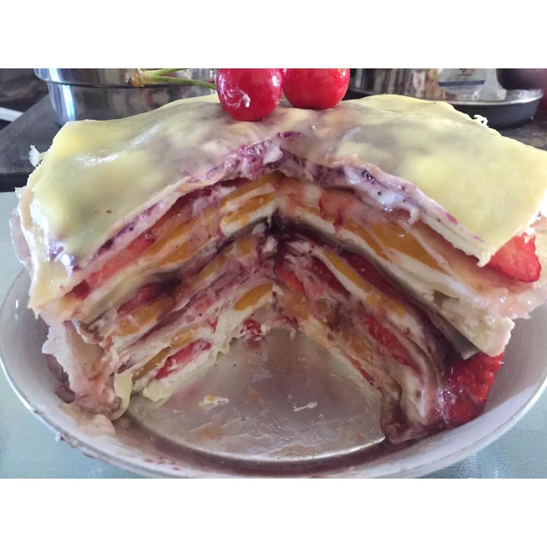 芒果千层蛋糕，100%成功告别煎皮无能