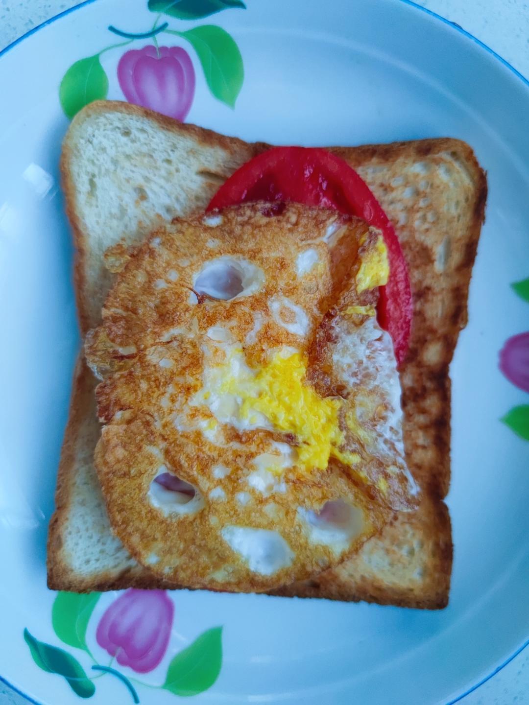 家庭超简易版三明治，孩子早餐5分钟搞定。的做法 步骤6