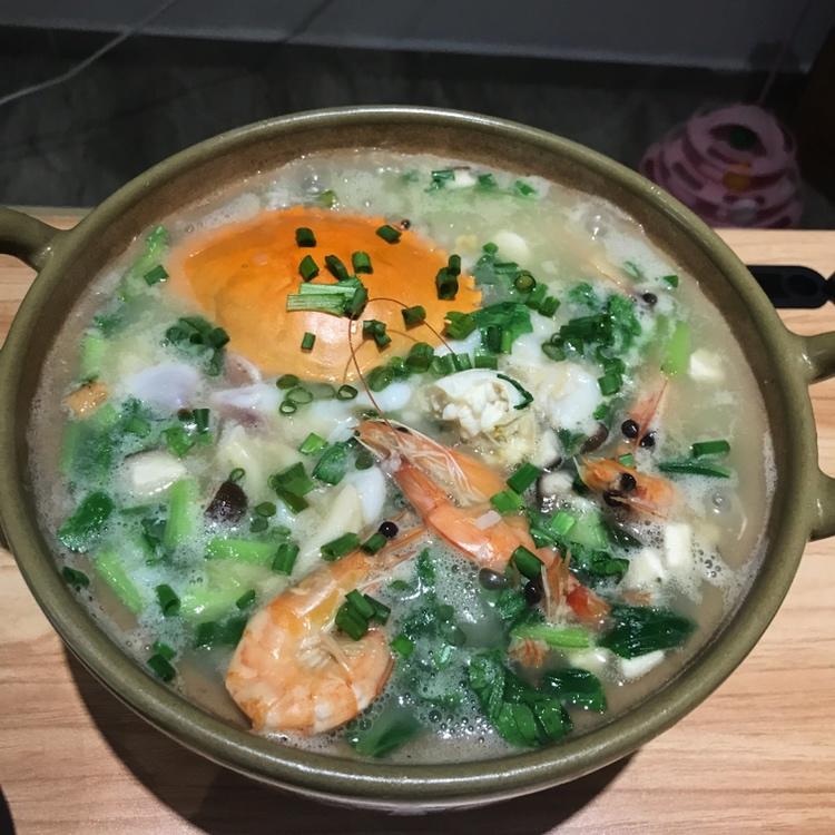 象拔蚌菜泡饭