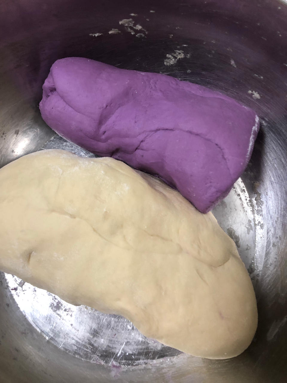 紫薯双色蒸馒头