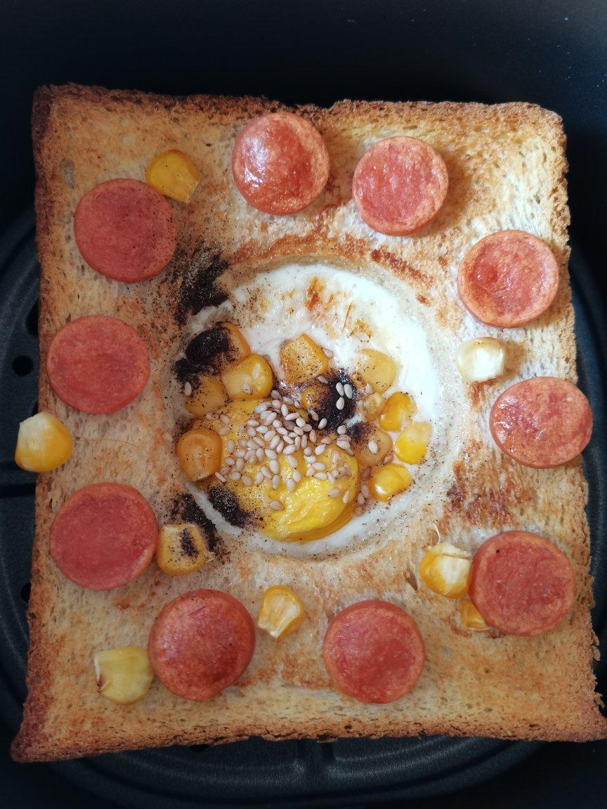 空气炸锅面包片披萨