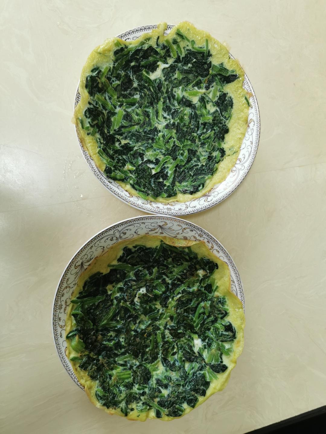 【减脂期】无油菠菜鸡蛋饼