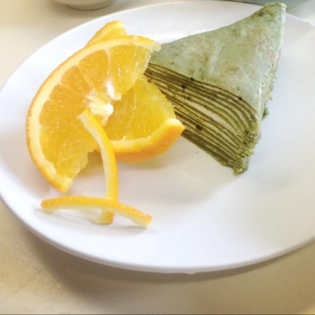 不需要烤箱的小清新抹茶千层饼蛋糕 Matcha Crepe cake的做法