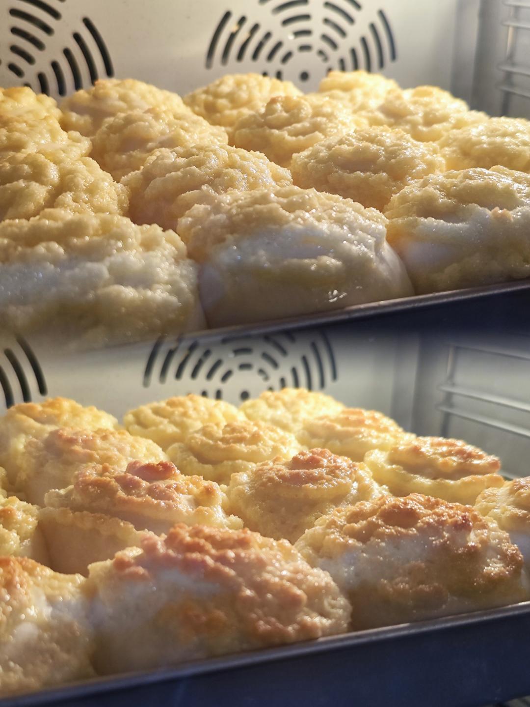 椰蓉餐包（一次发酵，玉米油版，或黄油）