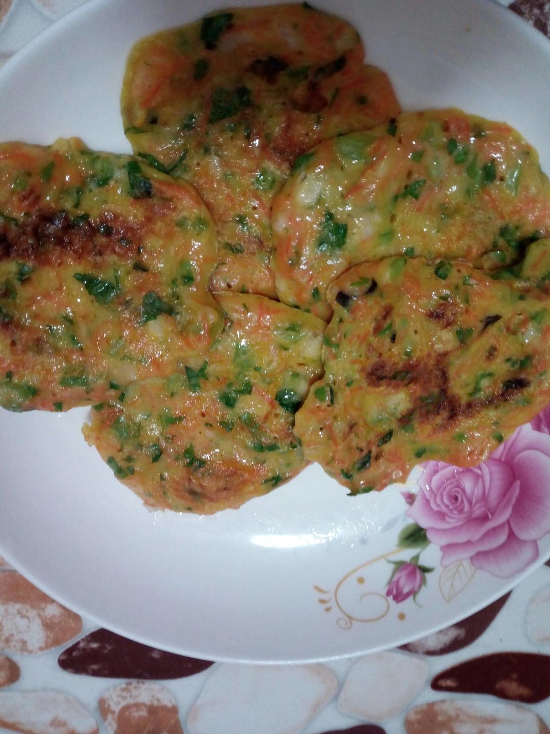 健康蔬菜鸡蛋饼