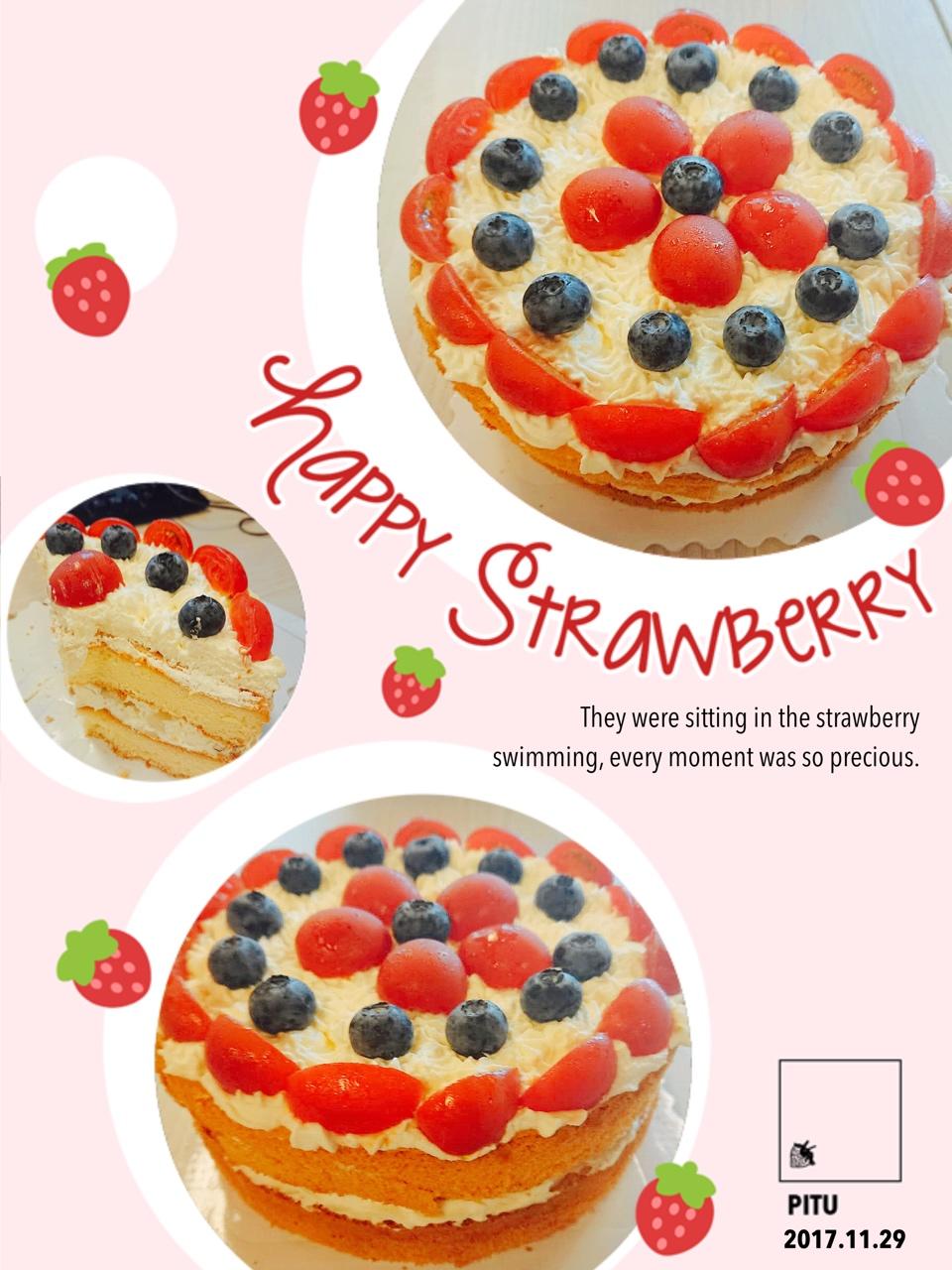 【零失败】不会裱花没关系的水果裸蛋糕 芒果裸蛋糕 完美戚风胚