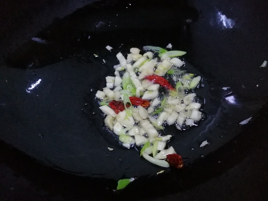 海米小油菜的做法 步骤4