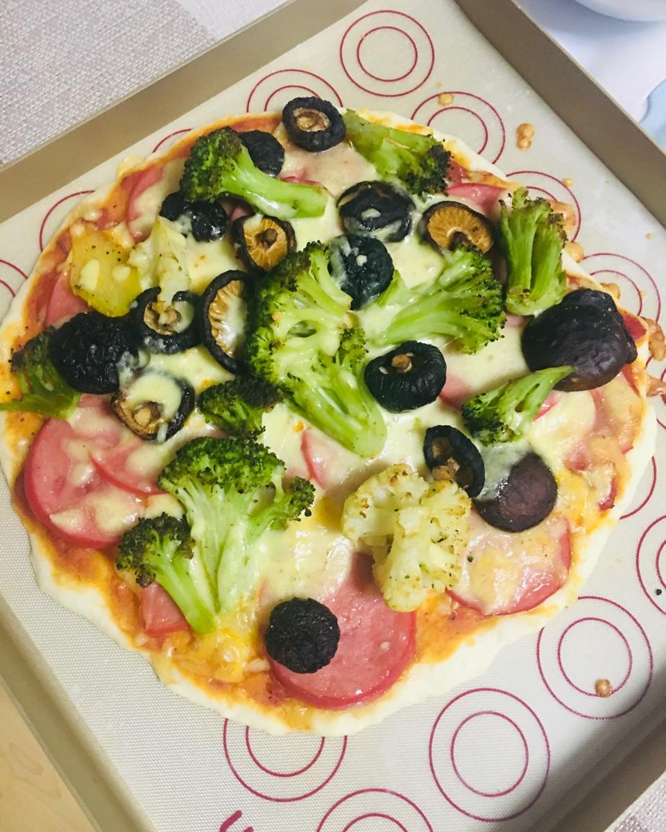 不用酵母的披萨底 No Yeast Pizza Dough