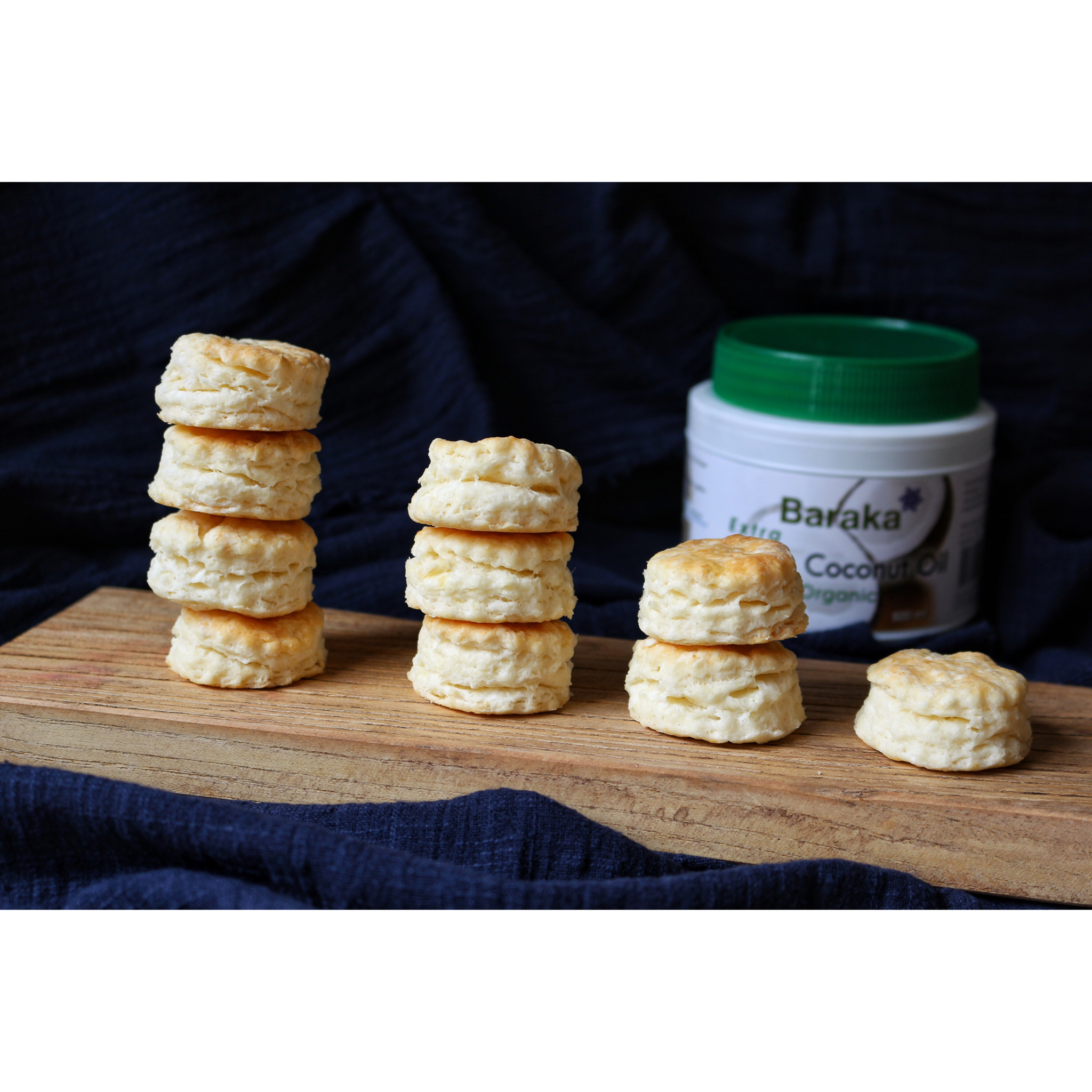 朴素的椰子油咸司康<Coconut Oil Biscuits>