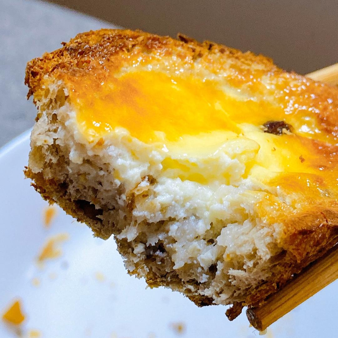 外酥里嫩的酸奶布丁吐司❗️