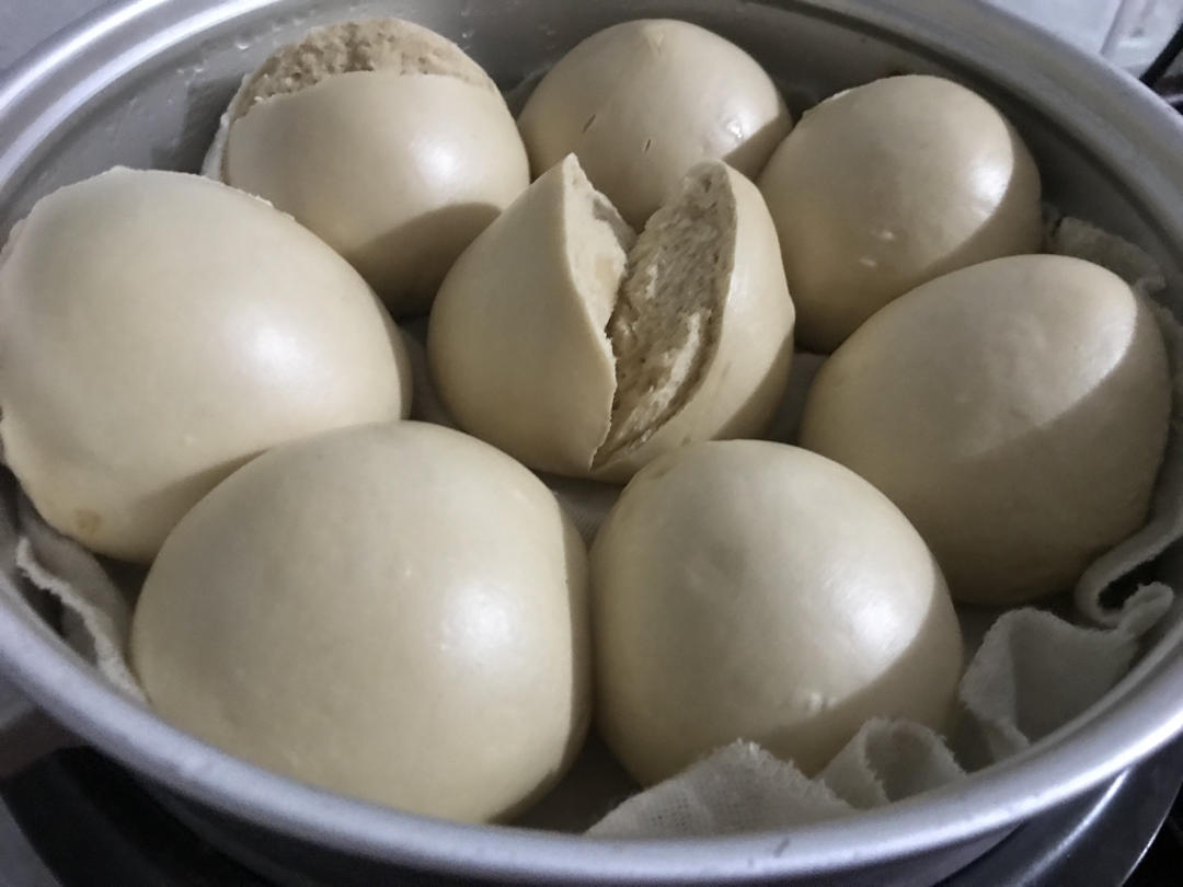有着面包口感的红糖馒头（一次发酵）