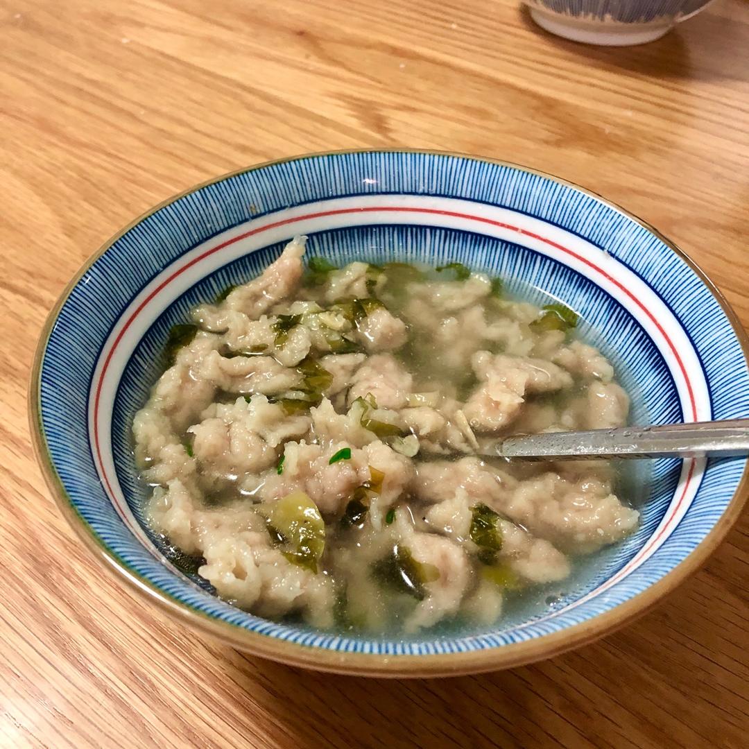 阳光暖身你暖心做的温州瘦肉丸自制无添加剂快手做的猪肉羹