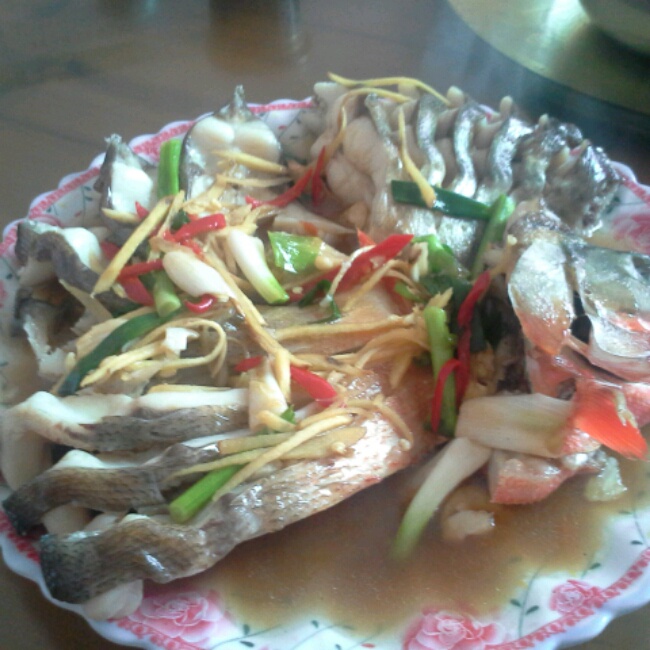 孔雀开屏（清蒸扁鱼）