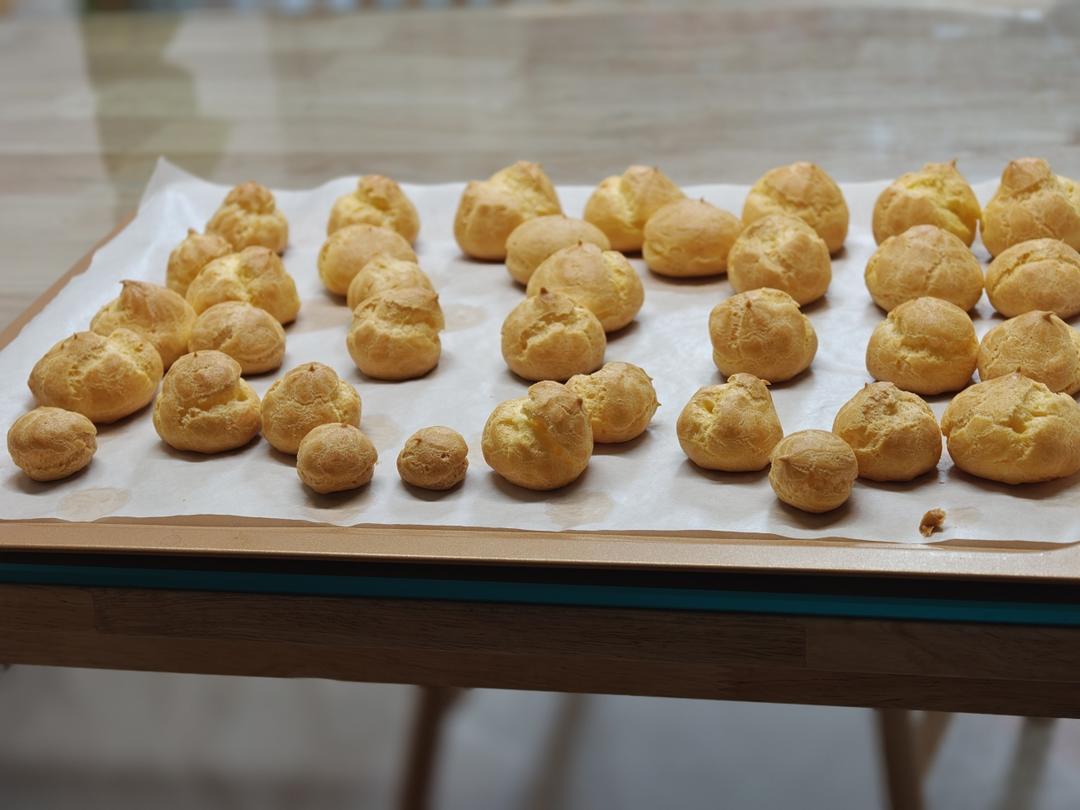 简单易成功的奶油小泡芙做法