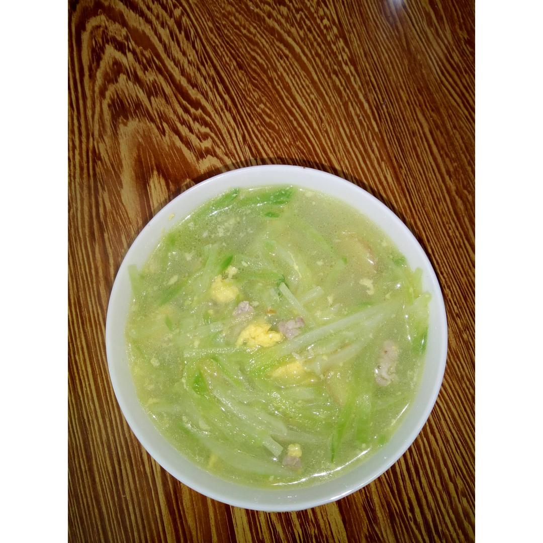 紫苒1做的青萝卜丝咸汤