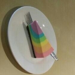 彩虹慕斯蛋糕