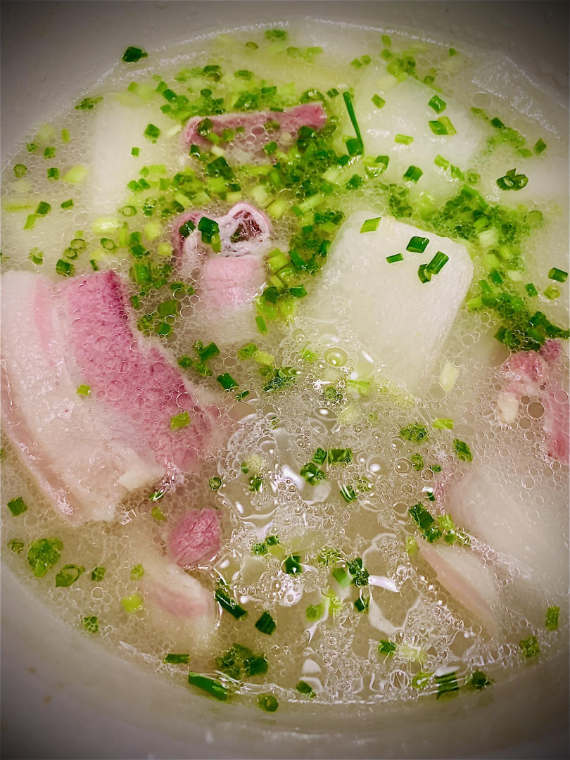 amyvicky嘛嘛做的咸肉冬瓜汤