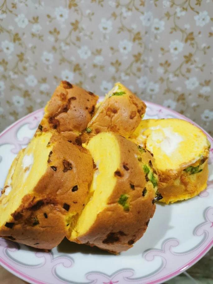 香葱肉松蛋糕卷