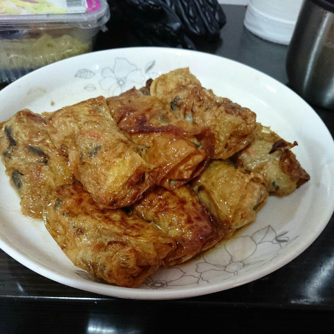 香菇鲜肉腐皮卷