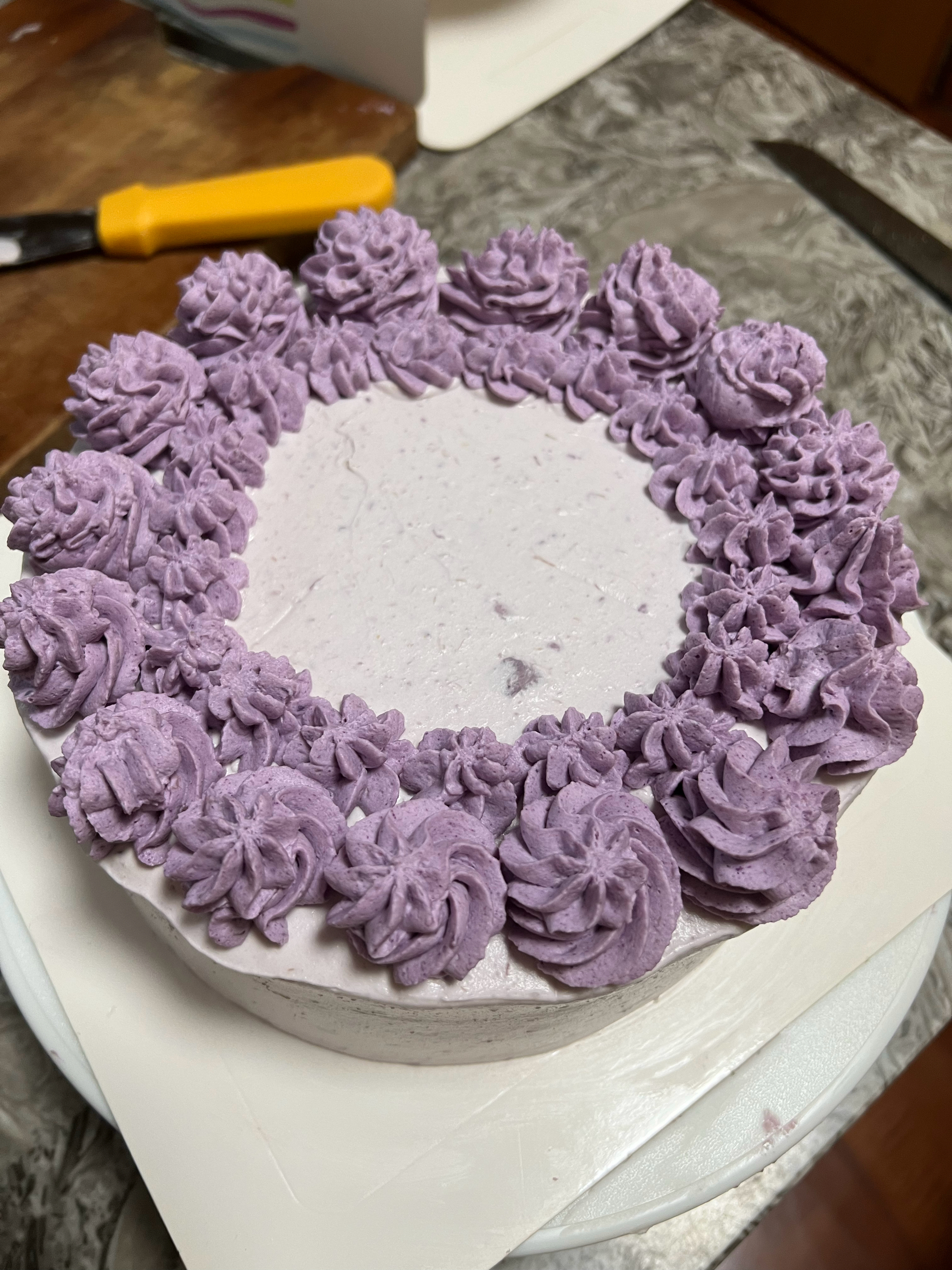 芋泥紫薯芒果蛋糕的做法 步骤12