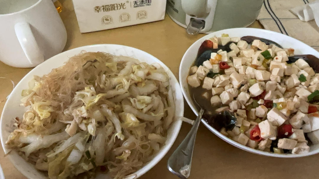 大白菜炒粉丝