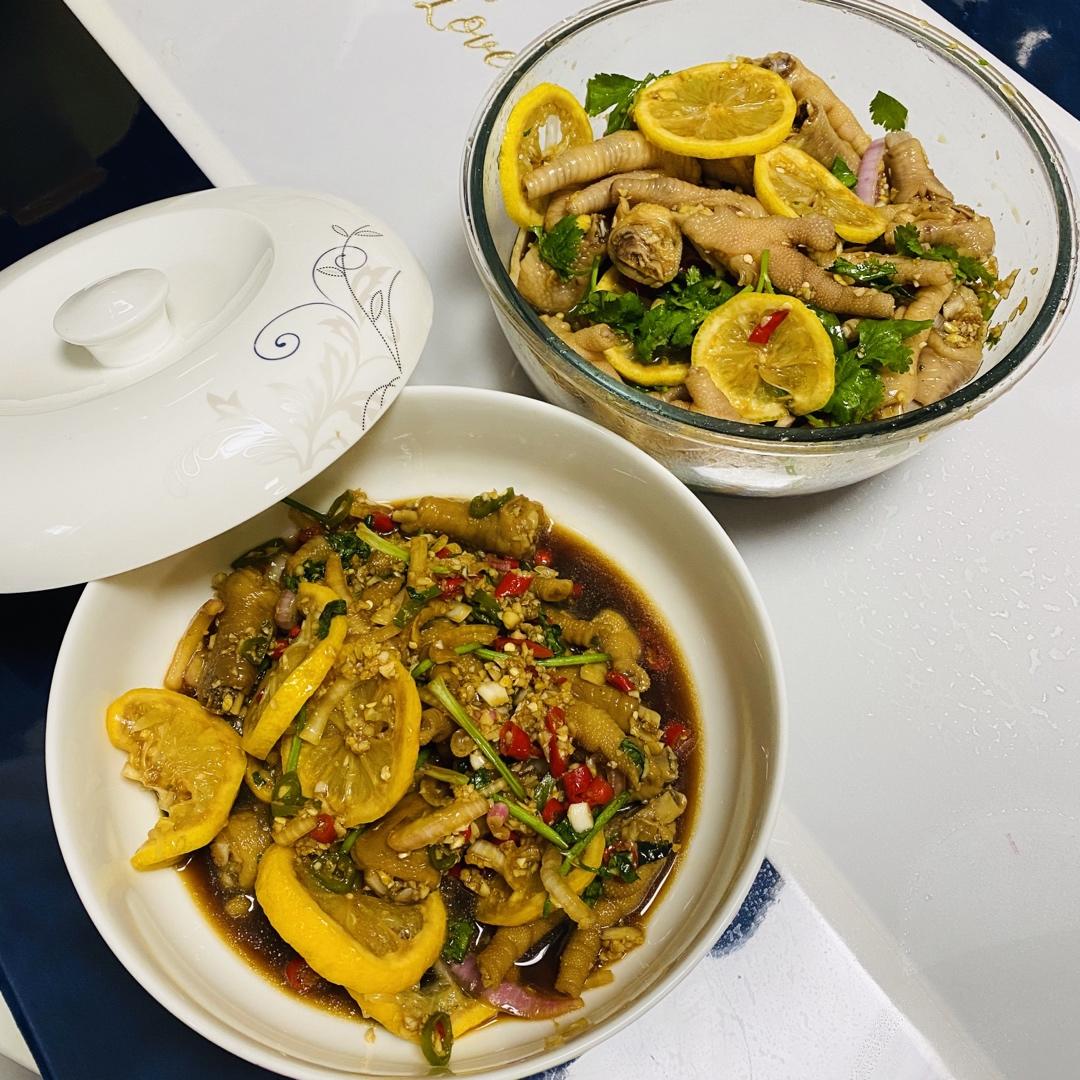 【柠檬酸辣鸡爪】自制超级无敌美味的网红鸡爪