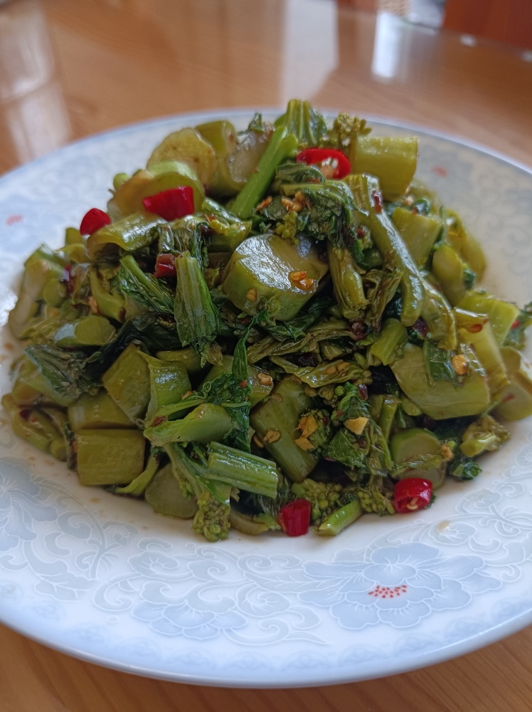 节气蔬食~惊蛰~冲菜（又绿又呛，超浓芥末味）的做法