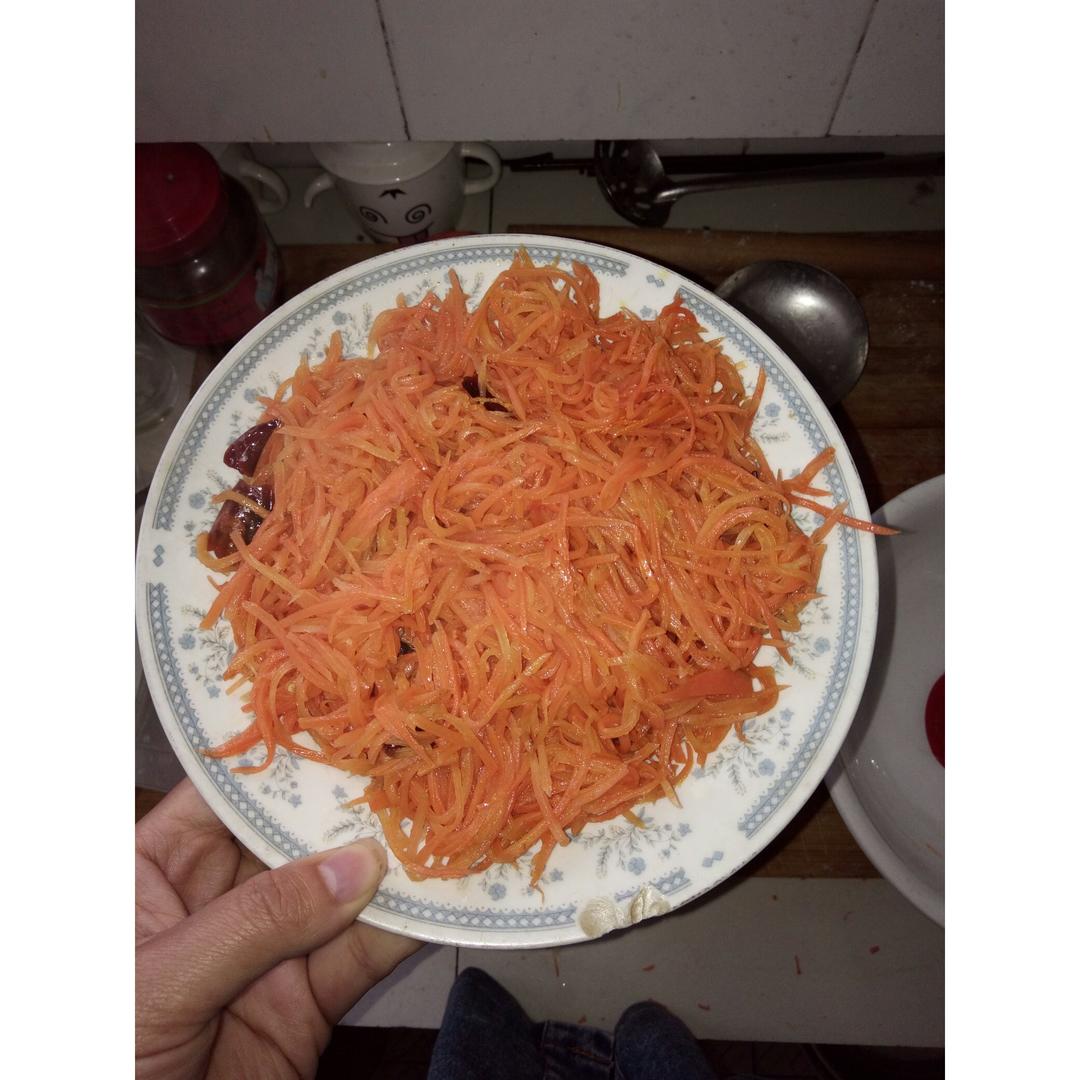 清炒胡萝卜