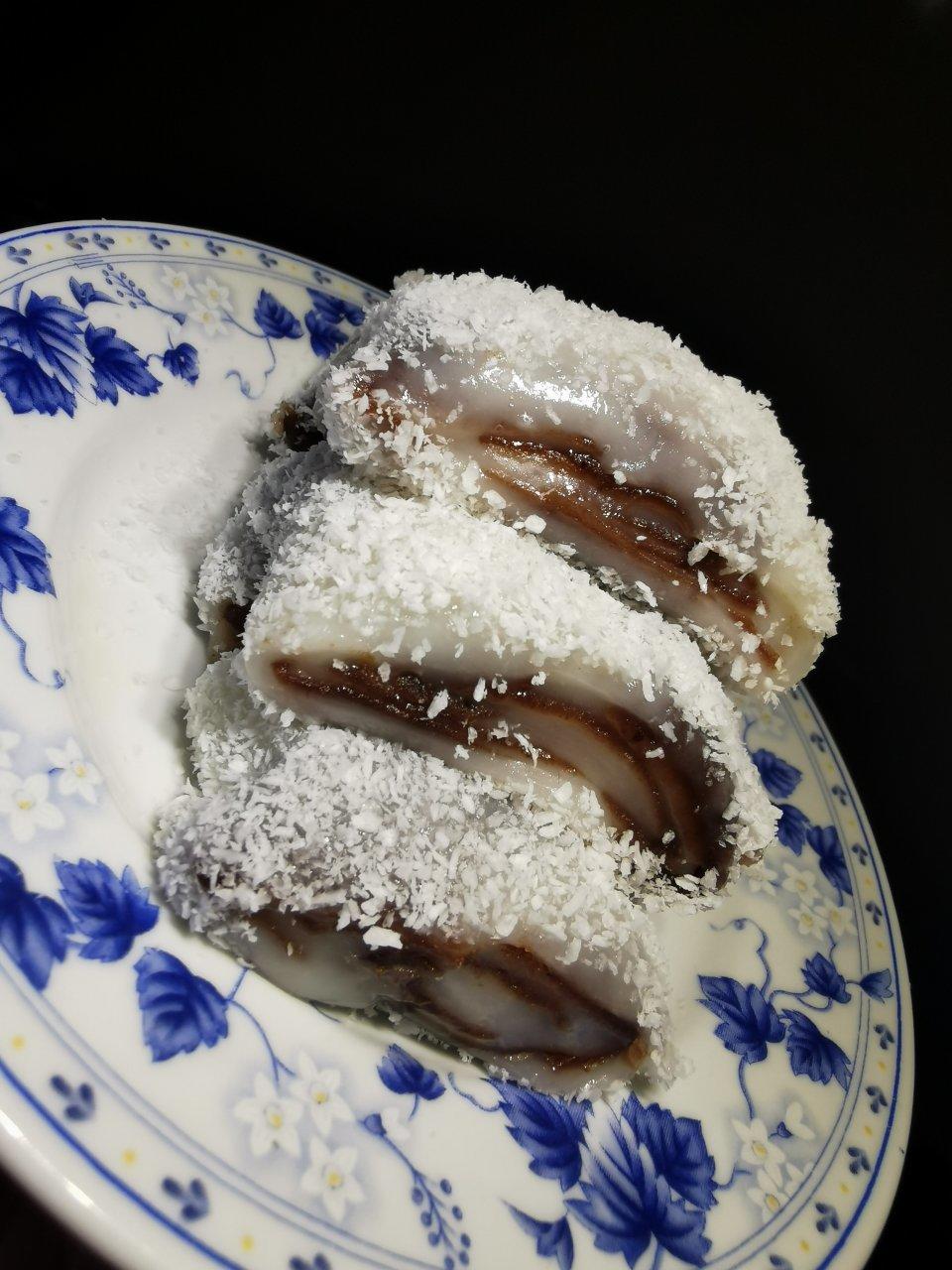 零失败！巨好吃的椰蓉豆沙糯米卷！