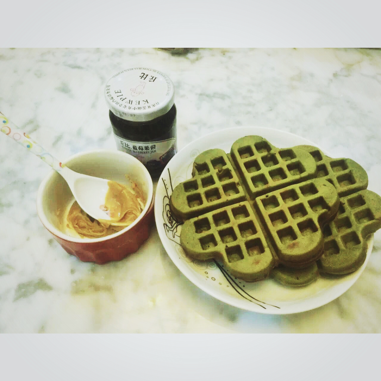 抹茶华夫饼
