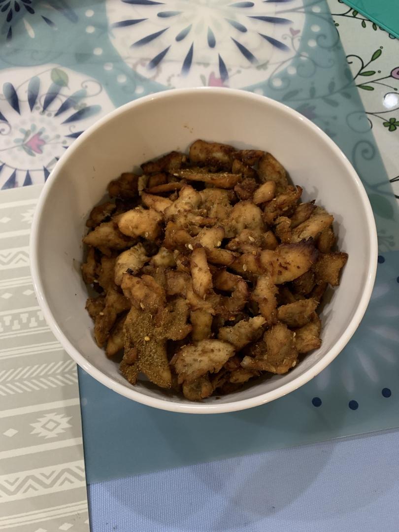 孜然鸡胸肉，低脂低卡好吃无压力。