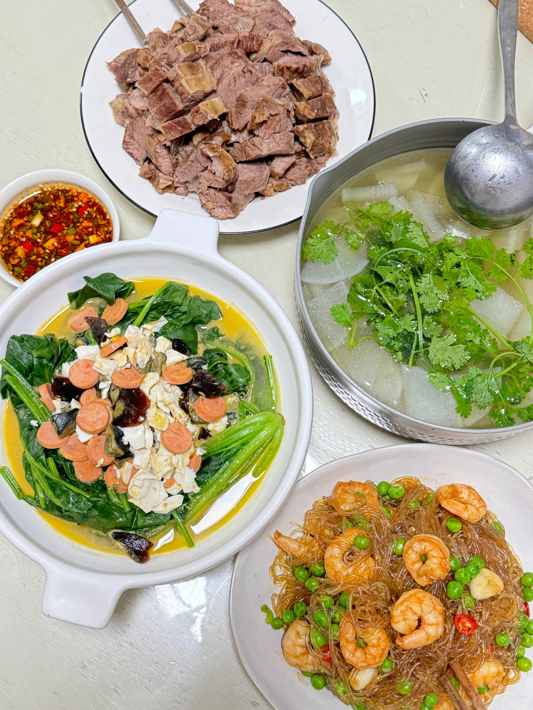 肉末粉丝煲（蚂蚁上树，干捞粉丝煲）