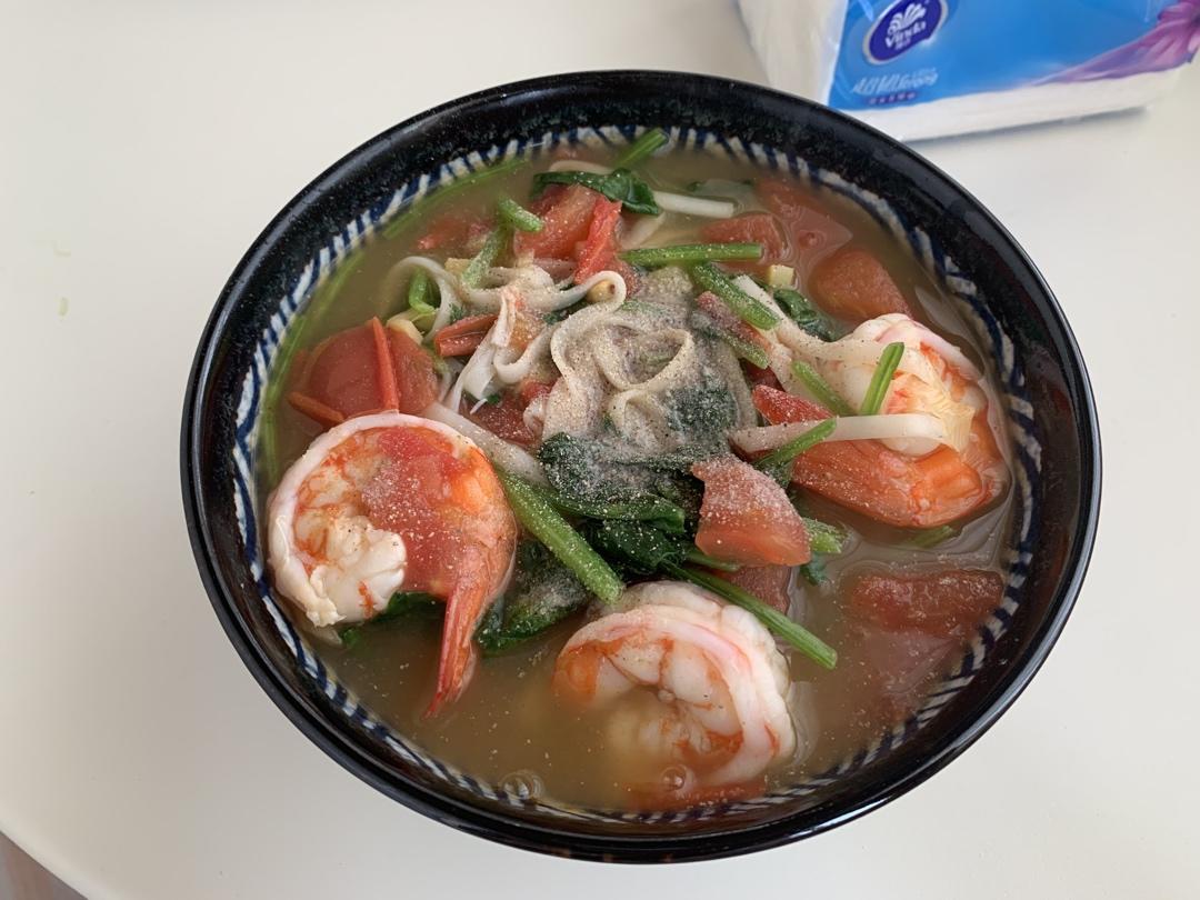 虾仁西红柿热汤面丨健康·三餐<好好吃饭8>
