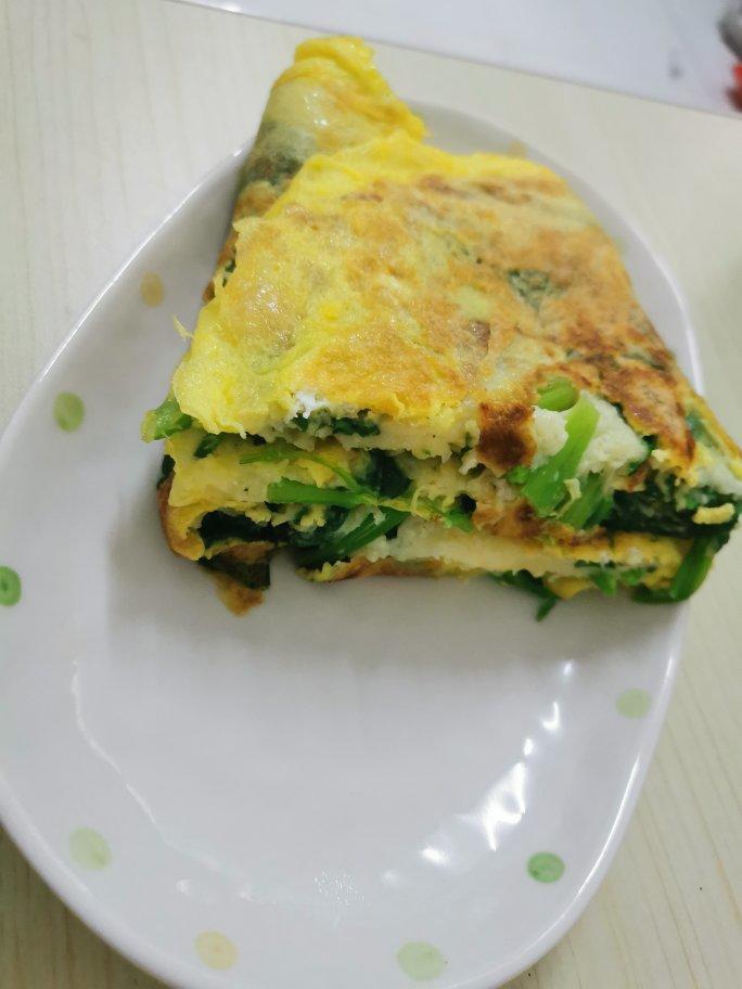 菠菜鸡蛋饼
