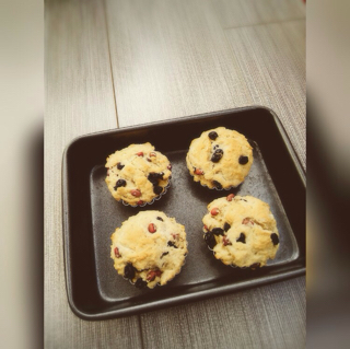 少女心的香蕉蔓越莓玛芬