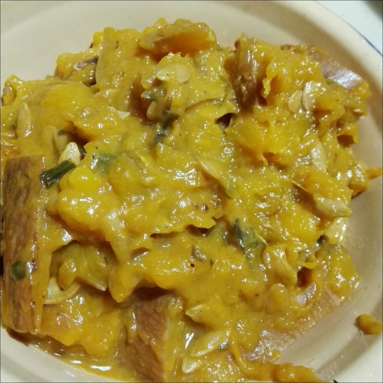 葱香炒南瓜