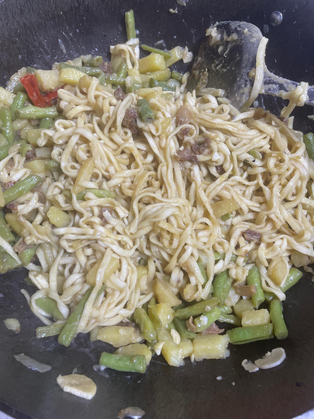 豆角焖面