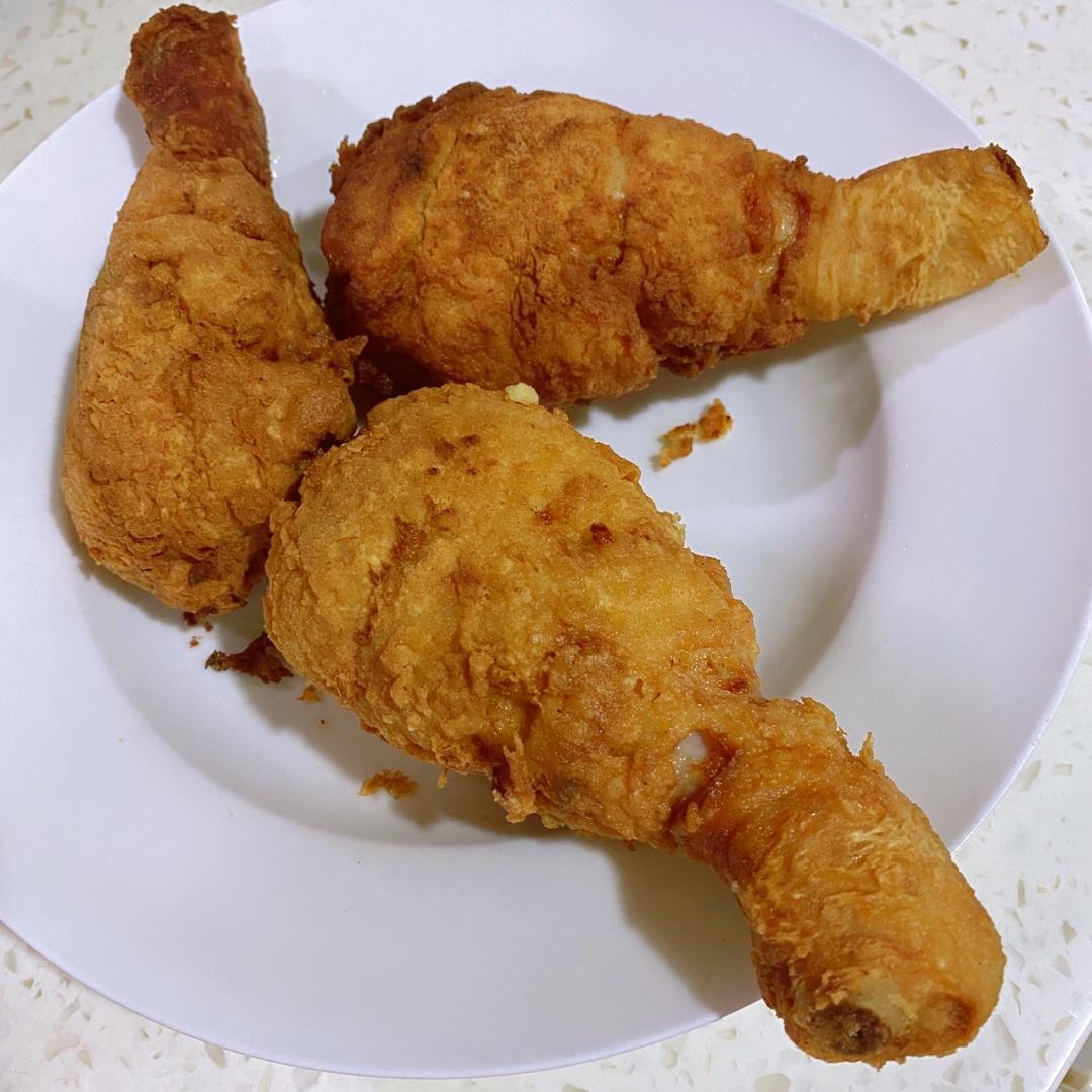 不用炸鸡粉也可以炸出酥脆炸鸡腿