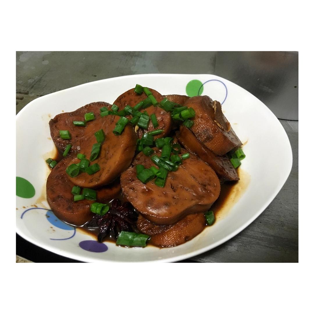 面筋做出红烧大肉味