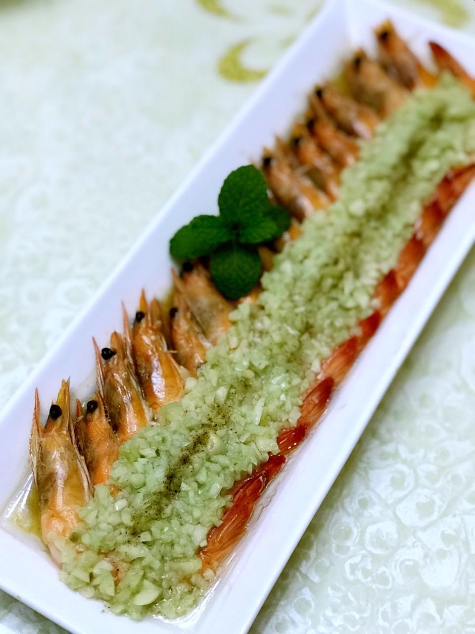 蒜蓉蒸虾