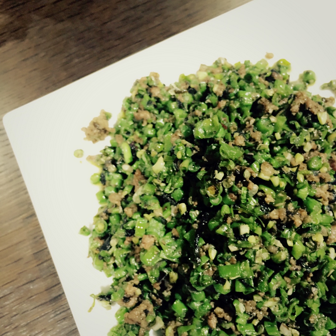 干煸榄菜肉末豆角