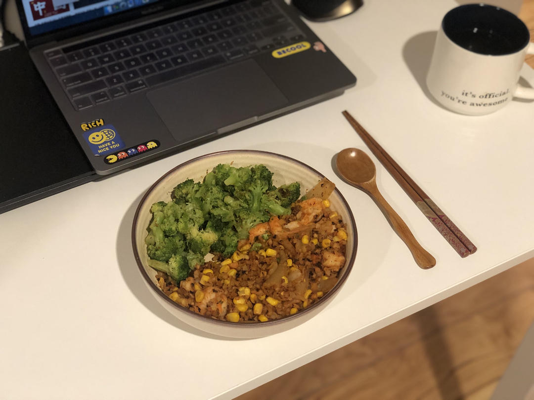 金枪鱼泡菜炒饭（网红同款 花菜米饭）