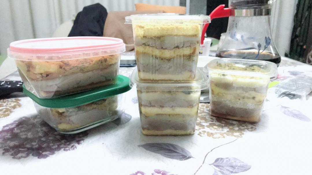 芋泥盒子麻薯肉松燕麦