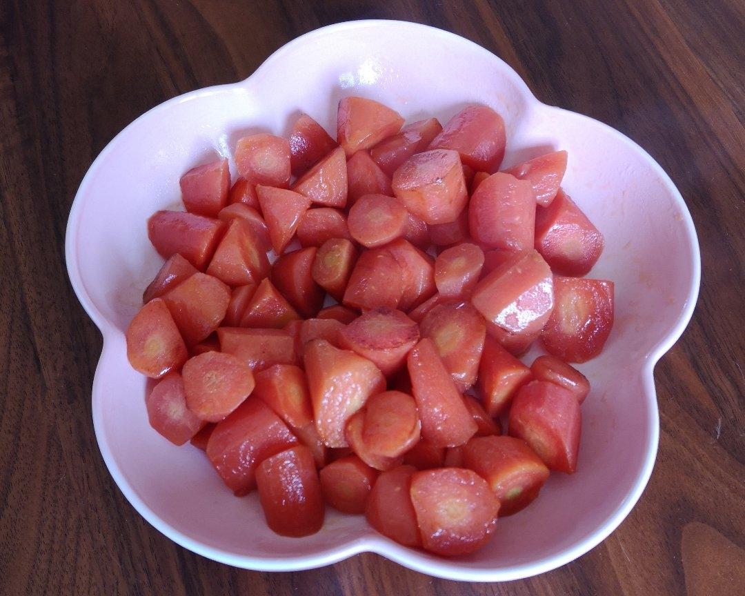 炒胡萝卜块的做法